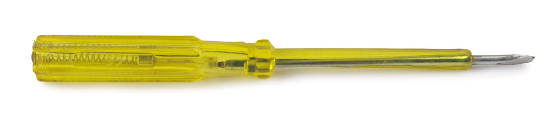 Voltage test screwdriver ensures safe electrical work. Designed to detect electrical current .