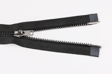 Zipper on white background 