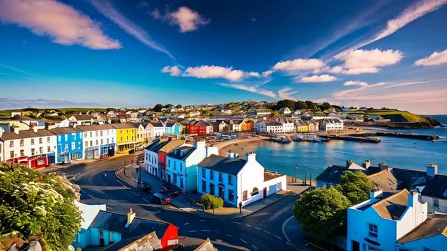 stunning Kinsale, Ireland sunny day