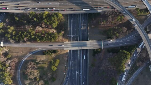 Interchange Interstate From Above