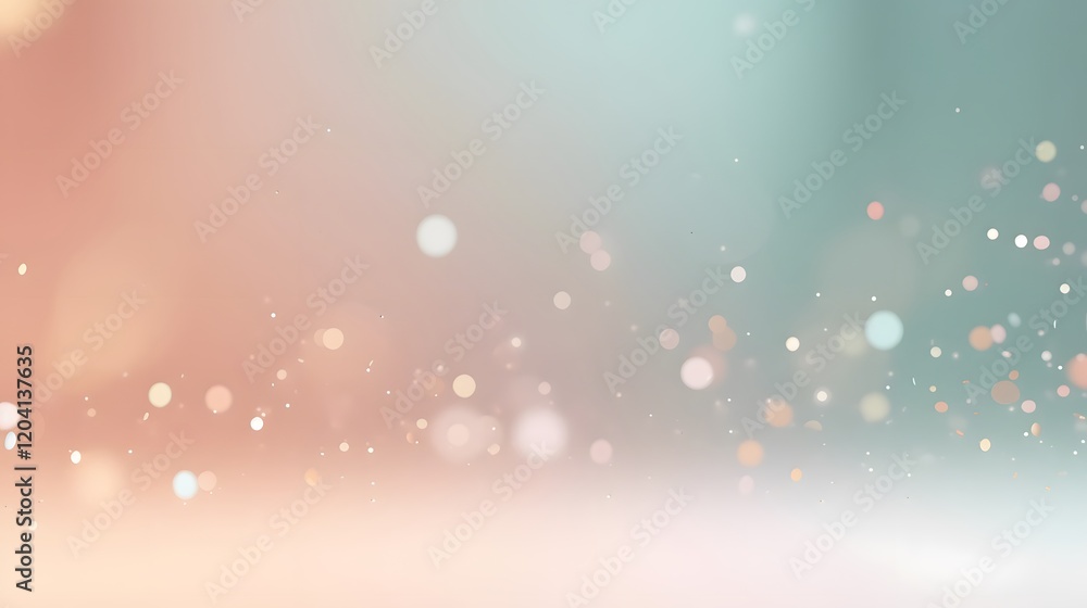 Poster sparkling light reflections abstract background digital art soft colors bokeh effect creative concep