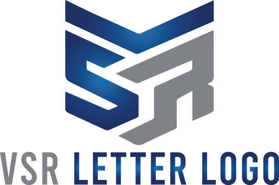 Letter VSR, CSR triangle shape creative logo design. Modern, Simple and Elegant triangle vector illustration.