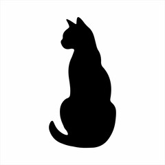 Cat Silhouette T-Shirt Design
