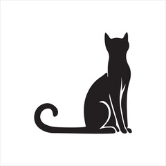 Graceful Cat Silhouette