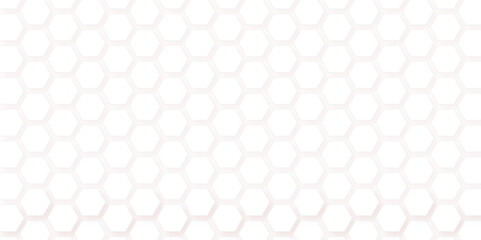 Abstract seamless honeycomb hexagon background. Geometric texture white gray pattern design