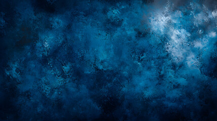 Obraz premium Deep blue space scene with cosmic textures resembling dust.