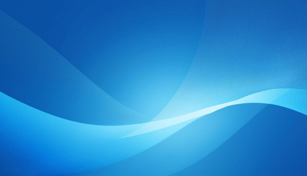 Abstract Blue Wave Background