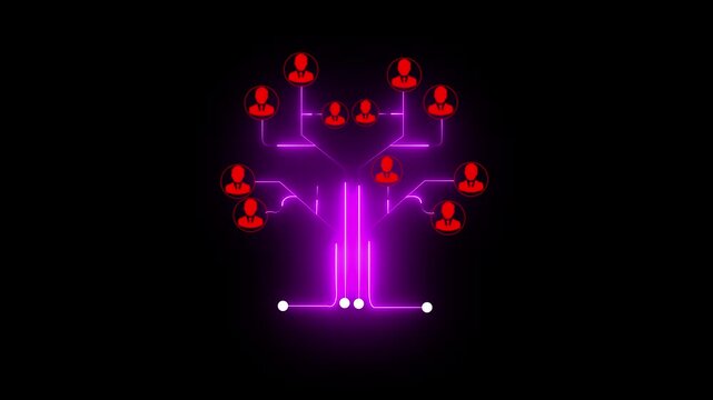 Animation of network of connections with people icons over diverse business people Global finance business connections computing and data processing concept video virtual worldwide generated global  - Powered by Adobe