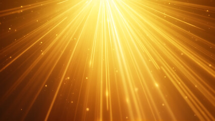 Radiant Golden Light Rays Burst