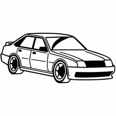 car isolated on white