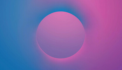 Abstract Blue Pink Circle Gradient