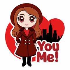 card with you and me