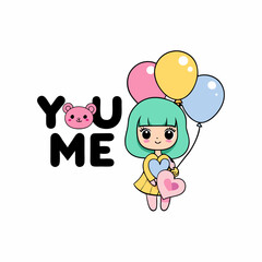 card with you and me