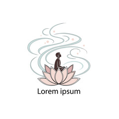 Fototapeta premium A meditation logo 