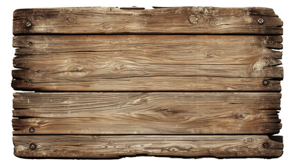 Weathered Wooden Planks with Rustic Texture - Natural Wood Surface for Vintage and Farmhouse Design, isolated on transparent background, White background.