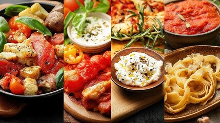 Natural food (various cuisines)