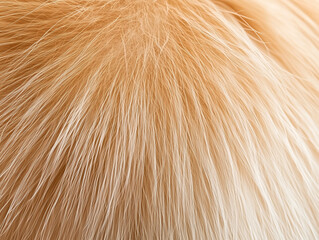 Fototapeta premium close up of a white and brown fur texture