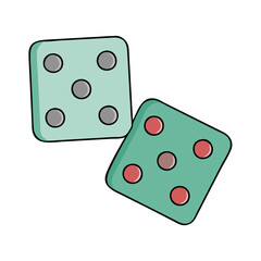 dice icon, dice vector illustration-simple illustration of dice, perfect for dice logos and icons