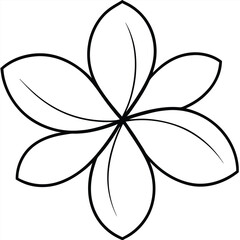 Simple four-leaf clover graphic design