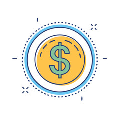 dollar sign icon, dollar sign vector illustration-simple illustration of dollar sign, perfect for dollar sign logos and icons