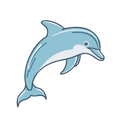 Fototapeta premium dolphin icon, dolphin vector illustration-simple illustration of dolphin, perfect for dolphin logos and icons