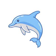dolphin icon, dolphin vector illustration-simple illustration of dolphin, perfect for dolphin logos and icons
