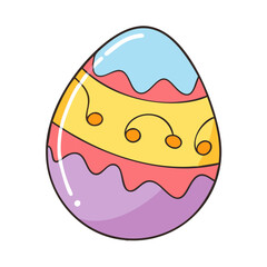easter egg icon, easter egg vector illustration-simple illustration of easter egg, perfect for easter egg logos and icons