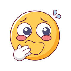 emote reaction icon, emote reaction vector illustration-simple illustration of emote reaction, perfect for emote reaction logos and icons