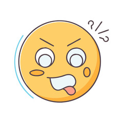 emote reaction icon, emote reaction vector illustration-simple illustration of emote reaction, perfect for emote reaction logos and icons