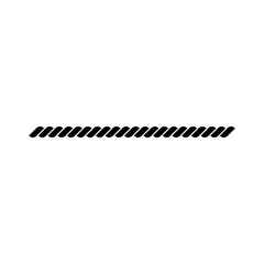 black rope border element
