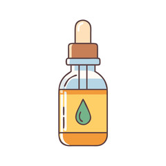essential oil bottle icon, essential oil bottle vector illustration-simple illustration of essential oil bottle, perfect for essential oil bottle logos and icons