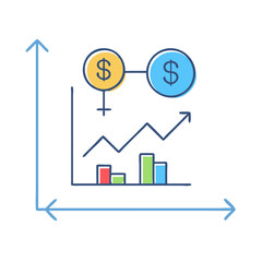 exchange graph icon, exchange graph vector illustration-simple illustration of exchange graph, perfect for exchange graph logos and icons