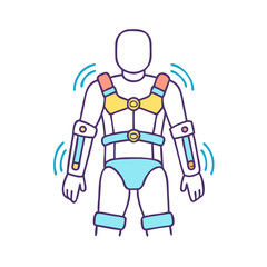 exoskeleton suit icon, exoskeleton suit vector illustration-simple illustration of exoskeleton suit, perfect for exoskeleton suit logos and icons