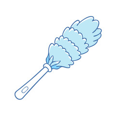 feather duster icon, feather duster vector illustration-simple illustration of feather duster, perfect for feather duster logos and icons