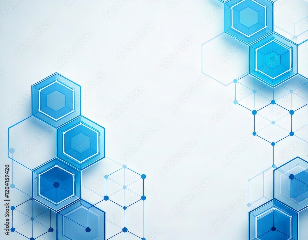 Poster abstract geometric hexagon pattern forming futuristic background