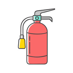 fire extinguisher icon, fire extinguisher vector illustration-simple illustration of fire extinguisher, perfect for fire extinguisher logos and icons