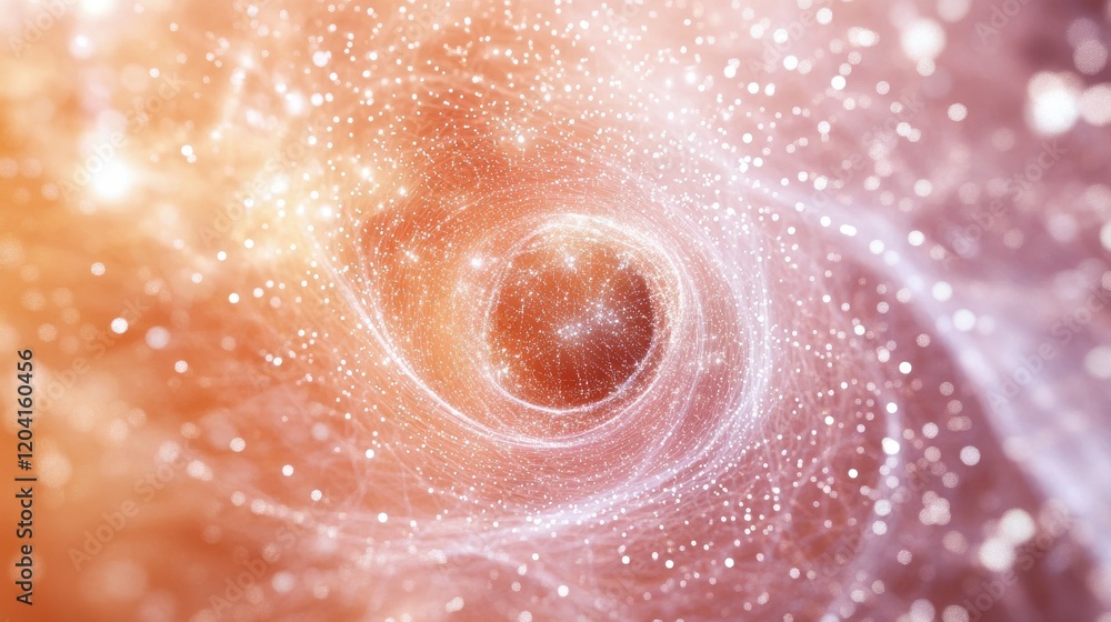 Poster abstract polygonal space. background with connecting dots and lines. the concept illustration