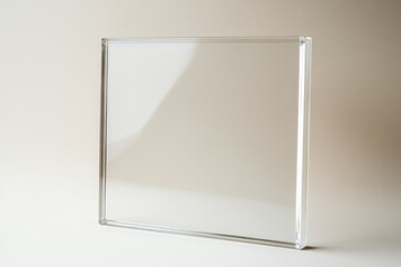 Clear acrylic display stand showcasing simplicity and elegance for modern decor and organization in various spaces