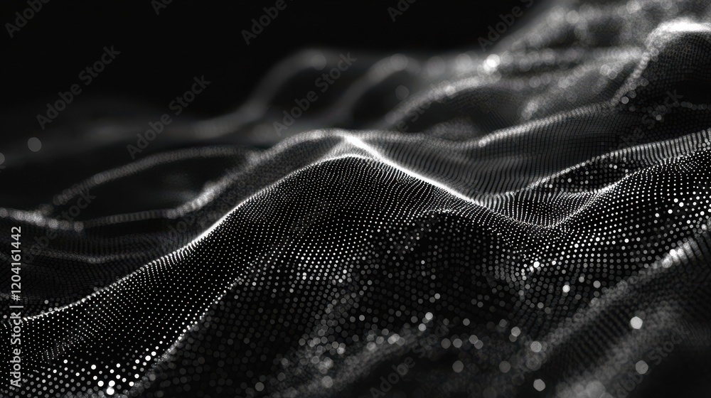 Aufkleber extraordinary geometric abstract background with connected line and dots network and connection