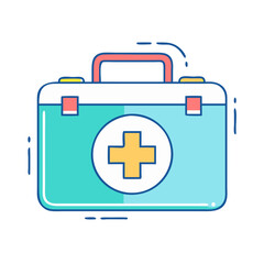 first aid icon, first aid vector illustration-simple illustration of first aid, perfect for first aid logos and icons
