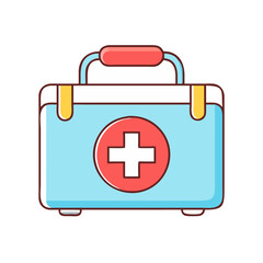 first aid kit icon, first aid kit vector illustration-simple illustration of first aid kit, perfect for first aid kit logos and icons