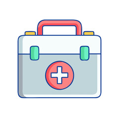 first aid kit icon, first aid kit vector illustration-simple illustration of first aid kit, perfect for first aid kit logos and icons