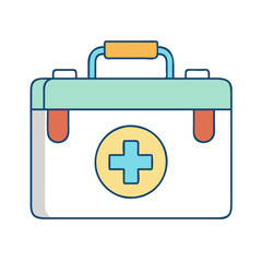first aid kit icon, first aid kit vector illustration-simple illustration of first aid kit, perfect for first aid kit logos and icons
