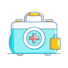 first aid kit icon, first aid kit vector illustration-simple illustration of first aid kit, perfect for first aid kit logos and icons