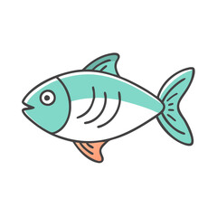 fish icon, fish vector illustration-simple illustration of fish, perfect for fish logos and icons