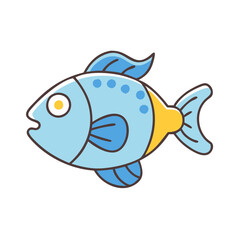 fish icon, fish vector illustration-simple illustration of fish, perfect for fish logos and icons