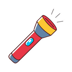 flashlight icon, flashlight vector illustration-simple illustration of flashlight, perfect for flashlight logos and icons
