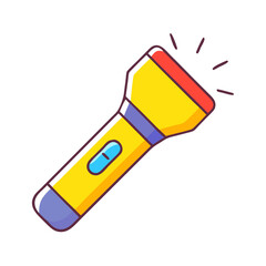 flashlight icon, flashlight vector illustration-simple illustration of flashlight, perfect for flashlight logos and icons