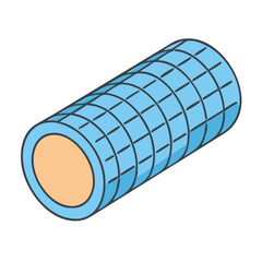 foam roller icon, foam roller vector illustration-simple illustration of foam roller, perfect for foam roller logos and icons