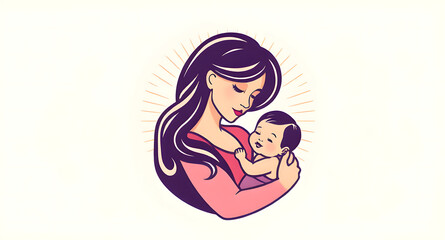 Fototapeta premium mother and child